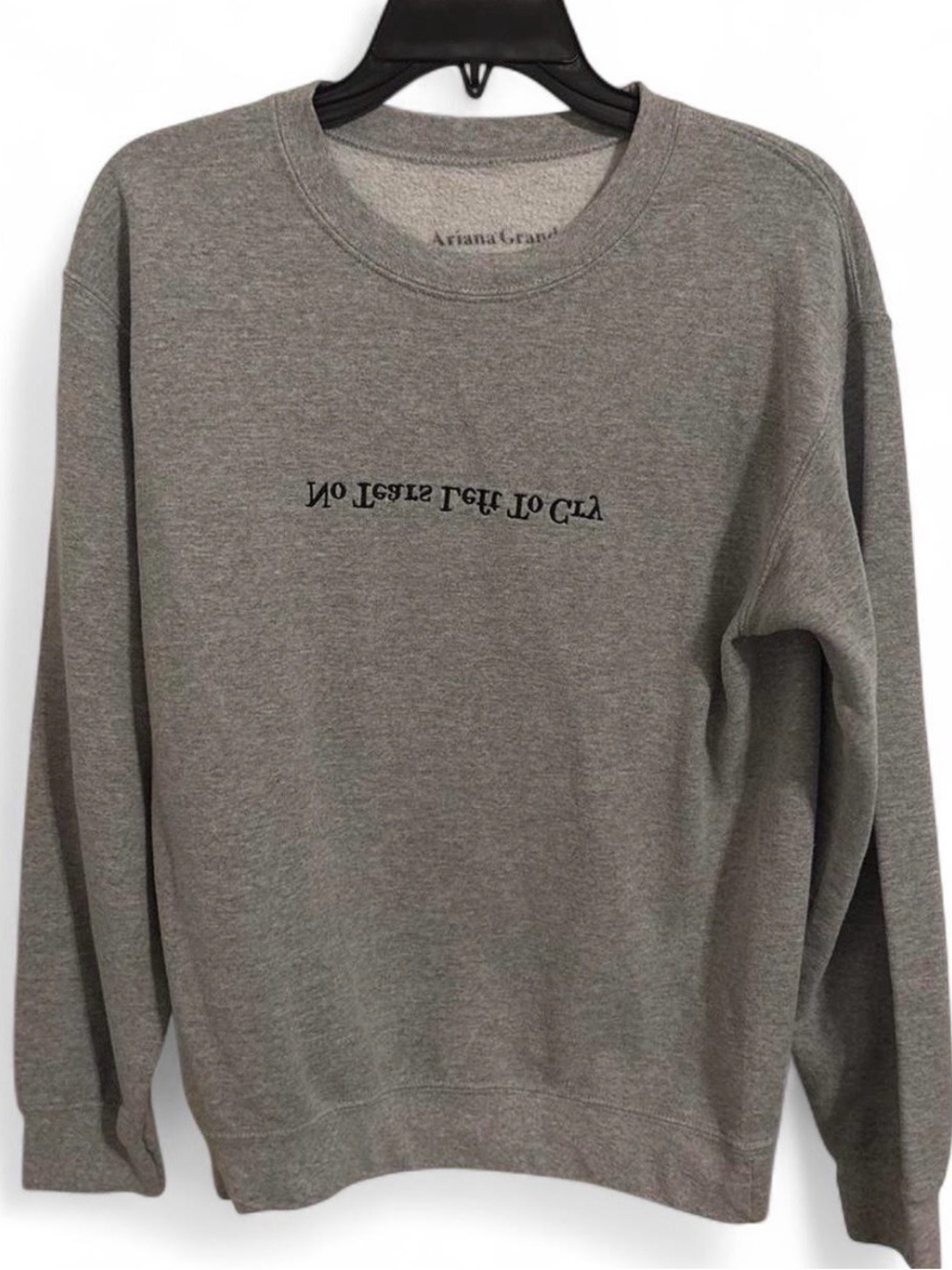 Ariana Grande Gray Crewneck Sweatshirt -